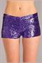 Sequin booty shorts Purple