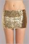 Sequin skirt Gold