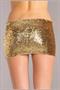 Sequin skirt Gold