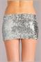 Sequin skirt Silver