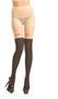 Sheer pantyhose with kitty design