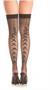 Fishnet thigh highs with multi-bow backseam