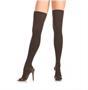 Knee high stockings with zipper backseam