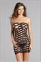 Spandex tube top dress with cutouts
