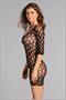 Scoopneck spandex nylon dress with cutouts