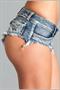 Back Up Booty Shorts - Medium Wash