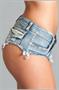 Baby Got Back Booty Shorts - Light Wash