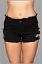 Buckled Down Denim Shorts - Black