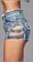 Buckled Down Denim Shorts - Medium Wash