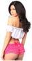 White Short Sleeve Peasant Top