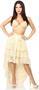 Cream High Low Lace Skirt