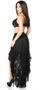 Black High Low Lace Skirt