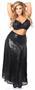 Black/Yellow Layered Skirt