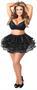Black Glitter Ribbon Tutu