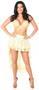 Cream Lace High Low Lace Skirt
