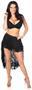Black Lace High Low Lace Skirt