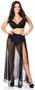 Black Sheer Glitter Skirt