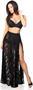 Sheer Black Lace Skirt