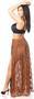 Sheer Brown Lace Skirt