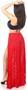 Sheer Red Lace Skirt