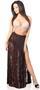 Sheer Dark Brown Lace Skirt