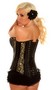 Gold Buckled Brocade Steel Boned Corset Top