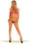 Contrast Foil Dot Halter Top Bikini