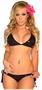 Black Sequin Pucker Back Bikini