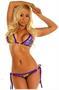 Purple Jungle Safari Pucker Back Bikini