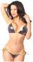 Purple Safari Sequin Pucker Back Bikini