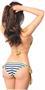 Gold Nautical Pin-Up Pucker Back Bikini