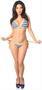 Gold Nautical Pin-Up Pucker Back Bikini