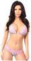 Pin-Up Polka Dot Pucker Back Lace Bikini