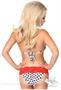 Pin-Up Polka Dot Pucker Back Lace Bikini
