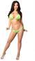 Lime Sequin Pucker Back Bikini
