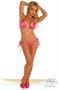 Pink Glitter Pucker Back Bikini w/Rhinestones