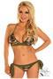 Camouflage Pucker Back Bikini