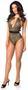 Glitter Leopard One-Piece Pucker Back Swimsuit w/Removable Belt