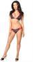 Pin Up Cherry Print Pucker Back Strappy Bikini