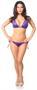 Purple Sequin Pucker Back Bikini