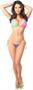 Rainbow Glitter Pucker Back Bikini w/O-Rings