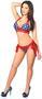 Patriotic Stars Lace Trimmed Bikini