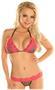 Leopard and Lace Pucker Back Bikini