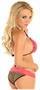 Leopard and Lace Pucker Back Bikini