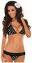 Black Polka Dot Pucker Back Bikini