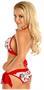 Cherry Pin-Up Pucker Back Bikini