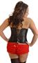 Plus Size Strapless Ruffled Corset