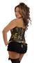 Plus Size Camouflage Buckle Burlesque Corset