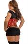 Plus Size Red Sequin Underbust Corset