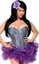 Rainbow Sequin Underwire Corset and Pettiskirt